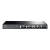 TP-Link TL-SG1428PE commutateur réseau Géré L2 Gigabit Ethernet (10/100/1000) Connexion Ethernet, supportant l'alimentation via ce port (PoE) 1U Noir