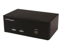 StarTech.com Switch KVM USB double VGA à 2 ports avec hub USB 2.0 à 2 ports