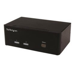 StarTech.com Switch KVM USB double VGA à 2 ports avec hub USB 2.0 à 2 ports