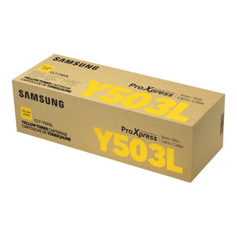 Samsung CLT-Y503L - à rendement élevé - jaune - original - cartouche de toner (SU491A)