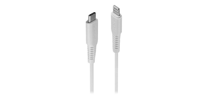 Lindy Câble USB Type C vers Lightning, Blanc, 1m