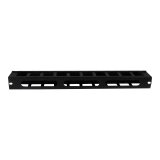 StarTech.com Panneau de Gestion de Câbles pour Rack 1U à Goulotte Horizontale avec Couvercle - Goulotte de Câbles pour Rack de Serveur - Organisateur / Gestionnaire de Câbles pour Rack