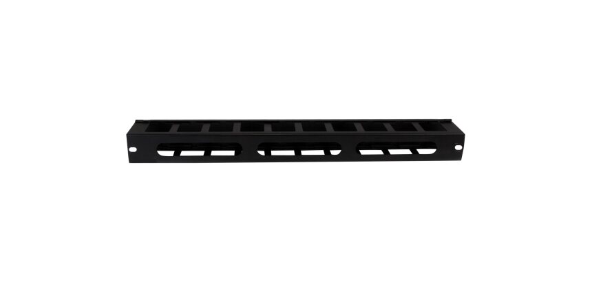 StarTech.com Panneau de Gestion de Câbles pour Rack 1U à Goulotte Horizontale avec Couvercle - Goulotte de Câbles pour Rack de Serveur - Organisateur / Gestionnaire de Câbles pour Rack
