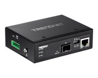 Trendnet TI-F11SFP convertisseur de support réseau 1000 Mbit/s Noir