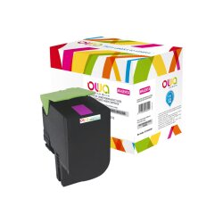Toner remanufacturé OWA - standard - pour LEXMARK 80C2SC0, 80C2SCE