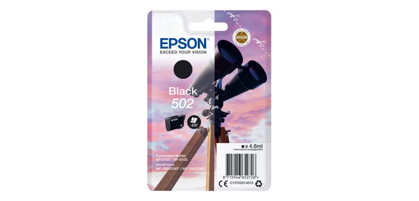 Epson Singlepack Black 502 Ink