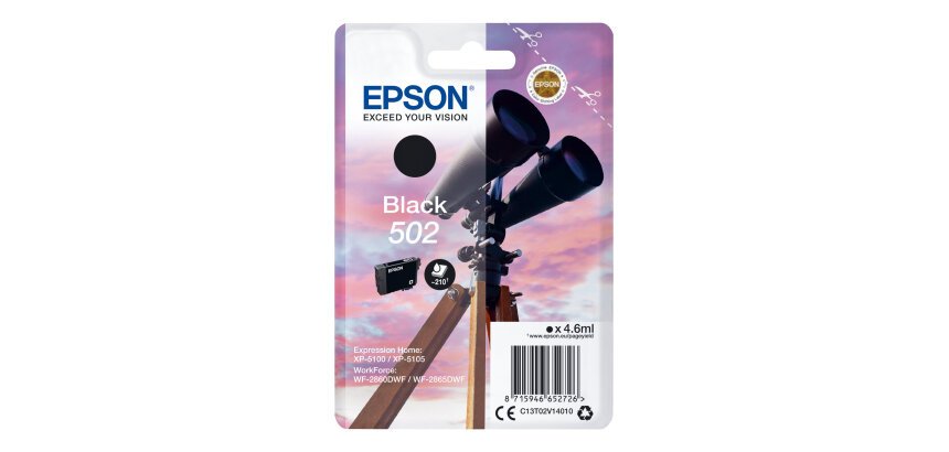 Epson Singlepack Black 502 Ink