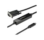 StarTech.com Adaptateur USB-C vers VGA 1m - Câble Vidéo Actif USB Type C vers VGA - 1920x1200/1080p - Compatible Thunderbolt 3 - Convertisseur USB-C à VGA - DP Alt Mode HBR2