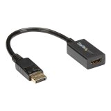 StarTech.com Adaptateur DisplayPort vers HDMI - Convertisseur Vidéo DP 1.2 vers HDMI 1080p - Câble DP vers HDMI pour Moniteur/Écran - Câble Passif DP à HDMI - Connecteur DP à Verrouillage