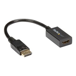 StarTech.com DisplayPort to HDMI Adapter - DP 1.2 to HDMI Video Converter 1080p - DP to HDMI Monitor/TV/Display Cable Adapter Dongle - Passive DP to HDMI Adapter - Latching DP Connector