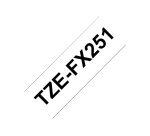 Brother TZE-FX251 ruban d'étiquette Noir sur blanc