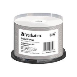 Verbatim DataLifePlus 8,5 Go DVD+R DL 50 pièce(s)