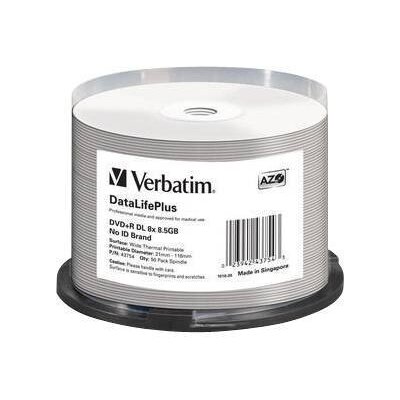 Verbatim DataLifePlus 8,5 Go DVD+R DL 50 pièce(s)