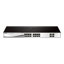 D-Link DGS-1210-20 Géré L2 Gigabit Ethernet (10/100/1000) 1U Noir