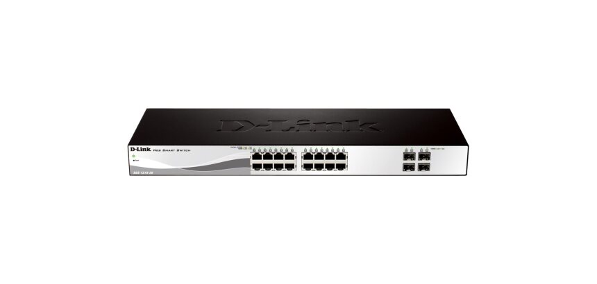 D-Link DGS-1210-20 Géré L2 Gigabit Ethernet (10/100/1000) 1U Noir