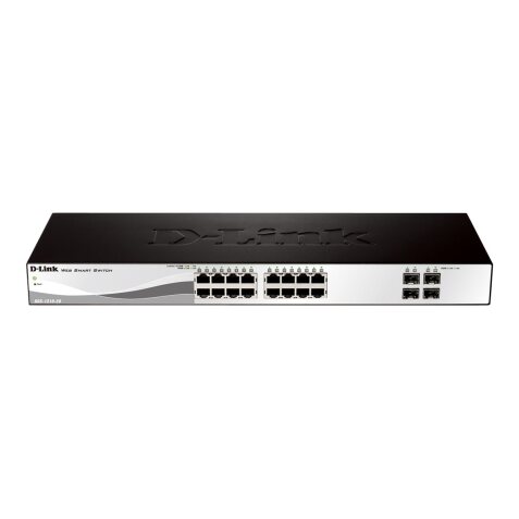 D-Link DGS-1210-20 Géré L2 Gigabit Ethernet (10/100/1000) 1U Noir
