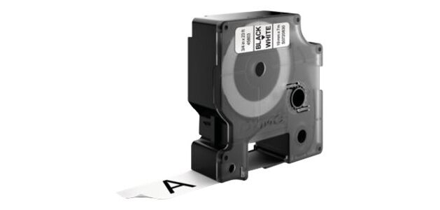 DYMO Cassette de ruban à étiqueter D1, 19mm x7 m, pack de 10