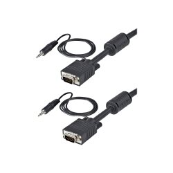 StarTech.com Câble vidéo coaxial pour écran VGA haute résolution 5 m avec audio HD15 M/M