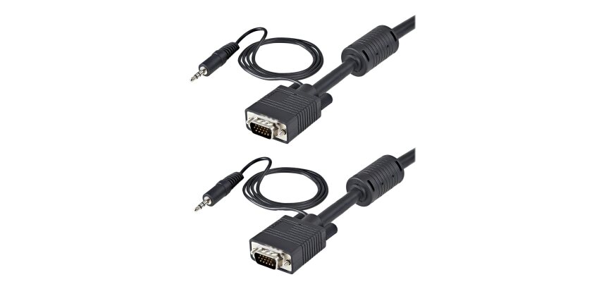StarTech.com Câble vidéo coaxial pour écran VGA haute résolution 5 m avec audio HD15 M/M