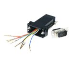 StarTech.com Adapteur Modulaire DB9 Mâle vers RJ45 Femelle Noir - DB9 à RJ45 M/F