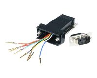 StarTech.com Adapteur Modulaire DB9 Mâle vers RJ45 Femelle Noir - DB9 à RJ45 M/F