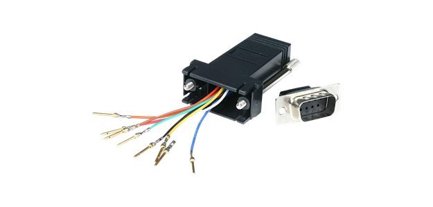 StarTech.com Adapteur Modulaire DB9 Mâle vers RJ45 Femelle Noir - DB9 à RJ45 M/F