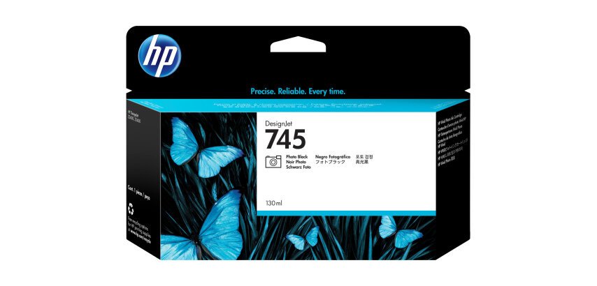 HP Cartouche d'encre DesignJet 745 noir photo, 130 ml
