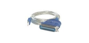 MCL Convertisseur USB vers port parallele câble parallèle Bleu 1,80 m