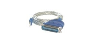 MCL Convertisseur USB vers port parallele câble parallèle Bleu 1,80 m