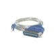 MCL Convertisseur USB vers port parallele câble parallèle Bleu 1,80 m