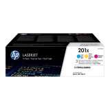 HP 201X - 3-pack - High Yield - yellow, cyan, magenta - original - LaserJet - toner cartridge (CF253XM)