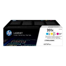 HP 201X - 3er-Pack - Hohe Ergiebigkeit - Gelb, Cyan, Magenta - original - LaserJet - Tonerpatrone (CF253XM)