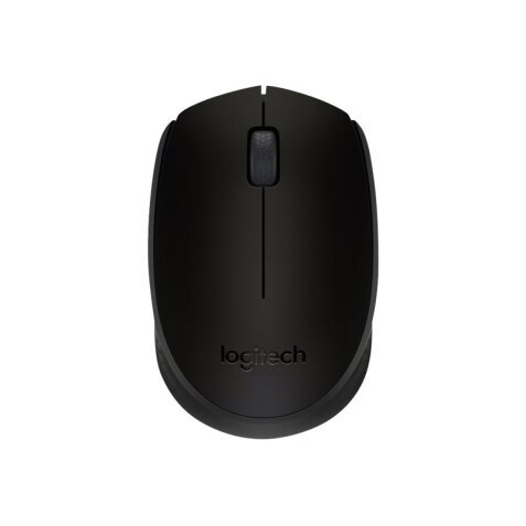 Logitech M171 Black-K muis Kantoor Ambidextrous RF Draadloos Optisch 1000 DPI