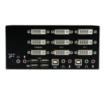 StarTech.com Switch Commutateur KVM USB 2 ports Sortie Vidéo DVI, Audio HUB USB 2.0 3 Écrans - 2 PC