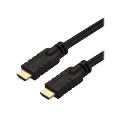 StarTech.com Cable HDMI 2.0 10m - Câble HDMI Actif 4K 60Hz - Classe CL2 pour Installation dans un Mur - Long câble HDMI UHD Haute Vitesse Résistant - ARC, HDR, 18Gbps - Cordon mâle à mâle - Noir