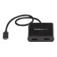 StarTech.com Adaptateur USB-C vers Double HDMI, Hub USB Type-C Multi-Moniteur MST, Double Extender / Splitter d'Affichage HDMI 4K 30Hz pour Ordinateur Portable, HDR, Câble Intégré Extra-Long - Windows Uniquement