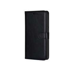 DLH Etui folio noir porte cartes avec rabat pour Samsung Galaxy A21s