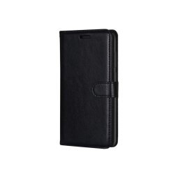 DLH ETUI FOLIO NOIR PORTE CARTES AVEC RABAT POUR SAMSUNG GALAXY A21s