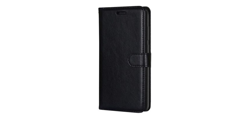 DLH Etui folio noir porte cartes avec rabat pour Samsung Galaxy A21s