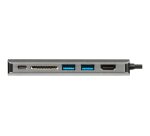StarTech.com Adaptateur Multiport USB C, Station d'Accueil USB-C Portable vers HDMI 4K, Hub USB 3.0 2 pts, SD/SDHC, GbE, 60W PD Pass-Through - USB Type-C/Thunderbolt 3 - REMPLACÉ PAR DKT30CHSDPD1