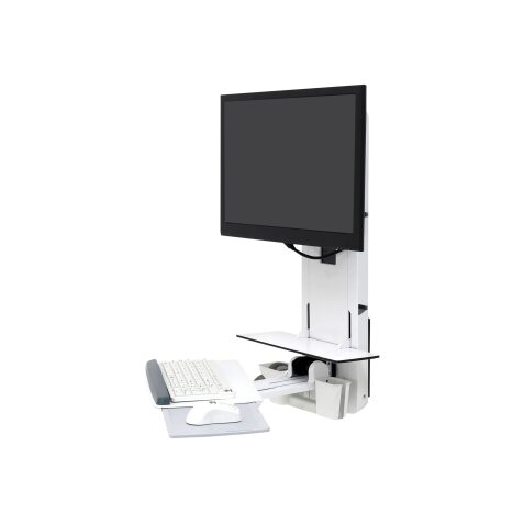 Ergotron 61-080-062 support d'écran plat pour bureau 61 cm (24") Mur Blanc