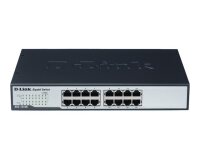 D-Link DGS-1016D/E commutateur réseau Non-géré Noir, Métallique