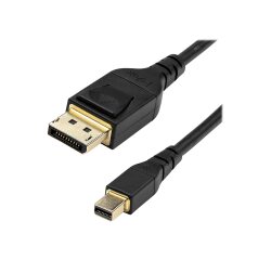 StarTech.com Câble 1m certifié VESA Mini DisplayPort vers DisplayPort 1.4 - 8K 60Hz HBR3 HDR - Super UHD mDP vers DP 1.4 - Ultra HD 4K 120Hz Diamètre Fin (34 AWG) - Câble Écran/Moniteur