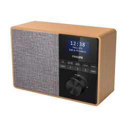 Philips TAR5505/10 radio Draagbaar Digitaal Zwart, Grijs, Hout