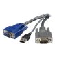 StarTech.com Câble KVM ultrafin 2 en 1 USB VGA -1,8 m