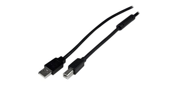 StarTech.com Câble USB Actif A vers B 20 m - M/M - Noir