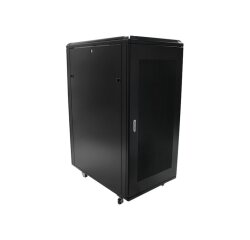 StarTech.com Armoire Rack Serveur 25U à 4 Montants, Armoire Verrouillable 19" pour Ordinateur/AV/Équipement IT, Rack Réseau pour Bureau/Domicile avec Roulettes et Rails de Montage Ajustables