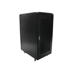 StarTech.com Armoire Rack Serveur 25U à 4 Montants, Armoire Verrouillable 19" pour Ordinateur/AV/Équipement IT, Rack Réseau pour Bureau/Domicile avec Roulettes et Rails de Montage Ajustables