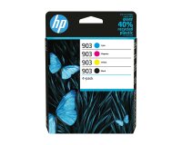 HP 903 Pack de 4 cartouches d'encre Noir/Cyan/Magenta/Jaune authentiques