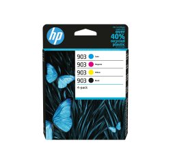HP 903 Pack de 4 cartouches d'encre Noir/Cyan/Magenta/Jaune authentiques